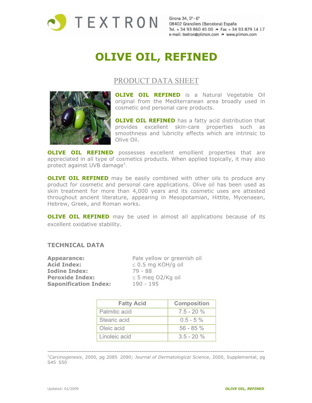 Olive Oil, Refined