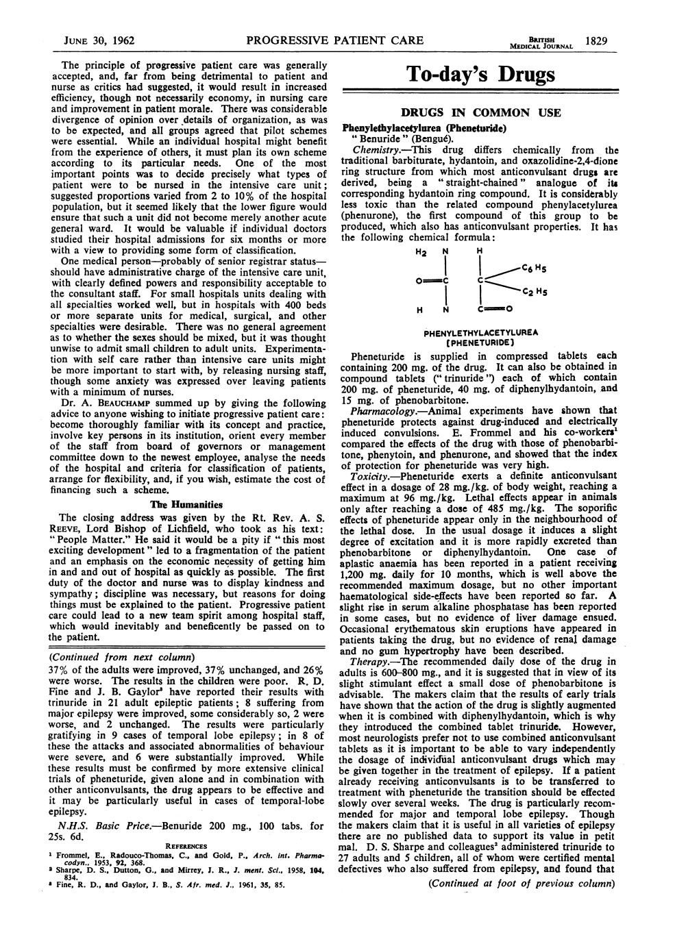 I L C2~HS All Specialties Worked Well, but in Hospitals with 400 Beds Or More Separate Units for Medical, Surgical, and Other H N C;No Specialties Were Desirable