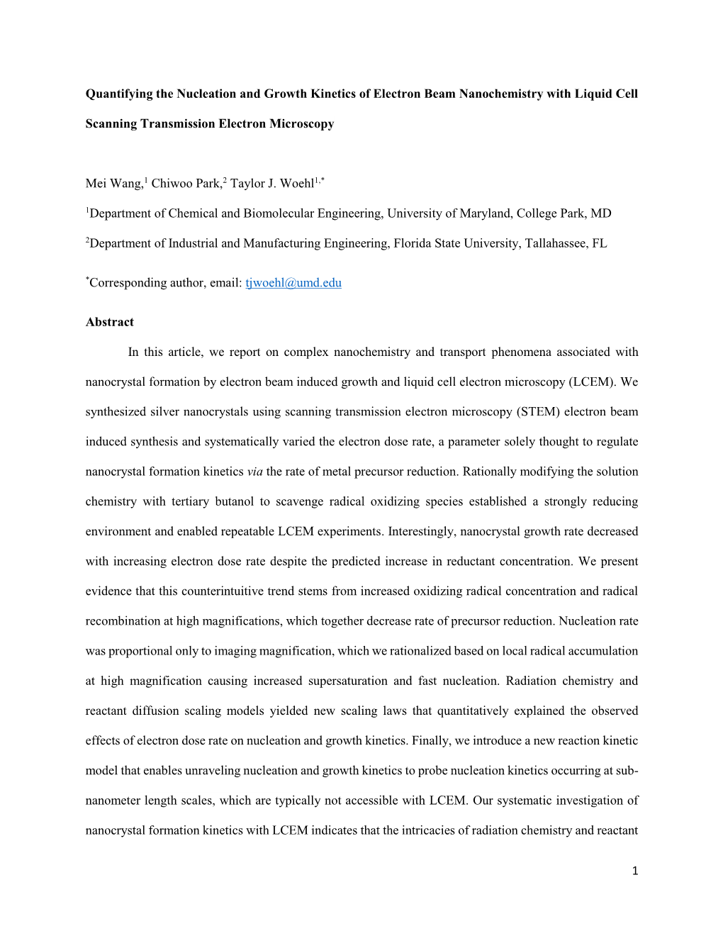 Quantifying-The-Nucleation-And-Growth-Kinetics-Of-Electron-Beam-Nanochemistry-With-Liquid