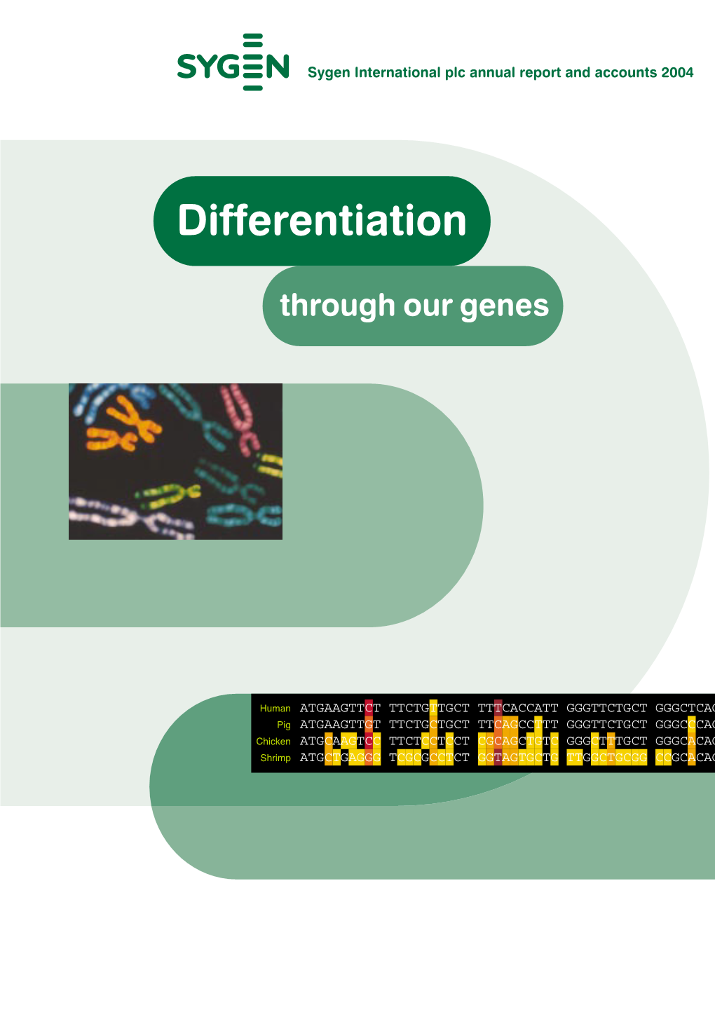 SYGEN Annual Report 2004