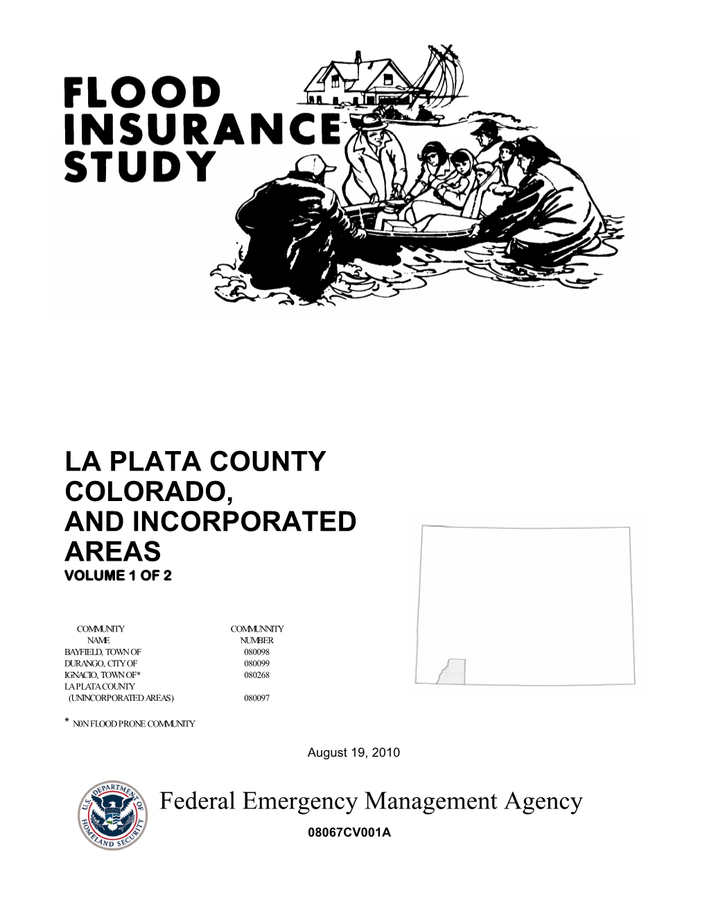 La Plata County Colorado, and Incorporated Areas Volume 1 of 2