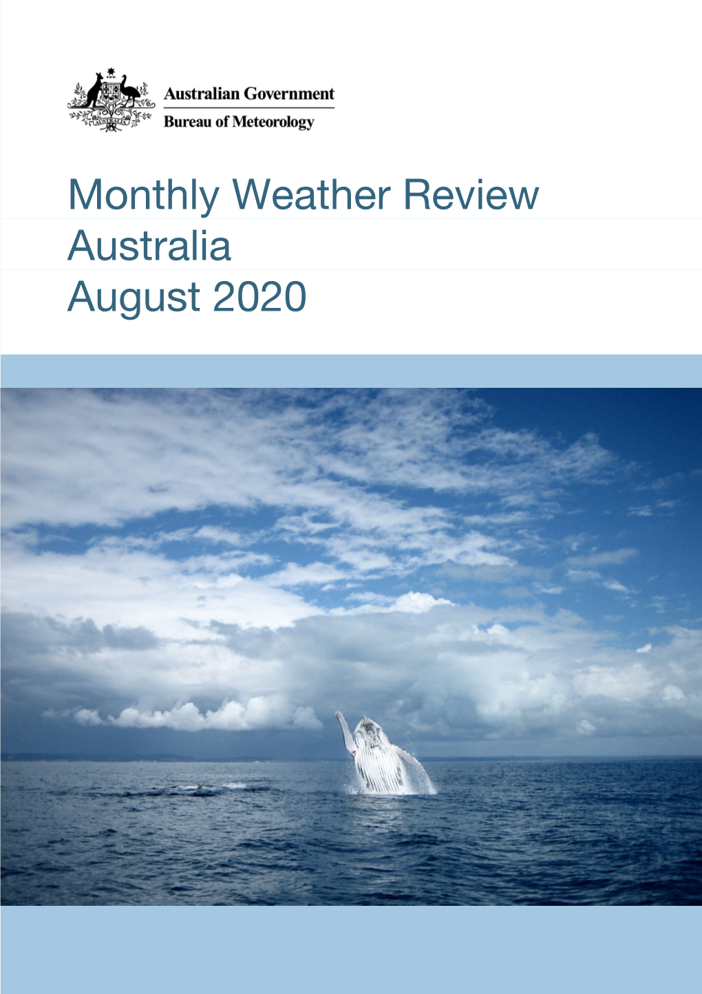 Monthly Weather Review Australia August 2020