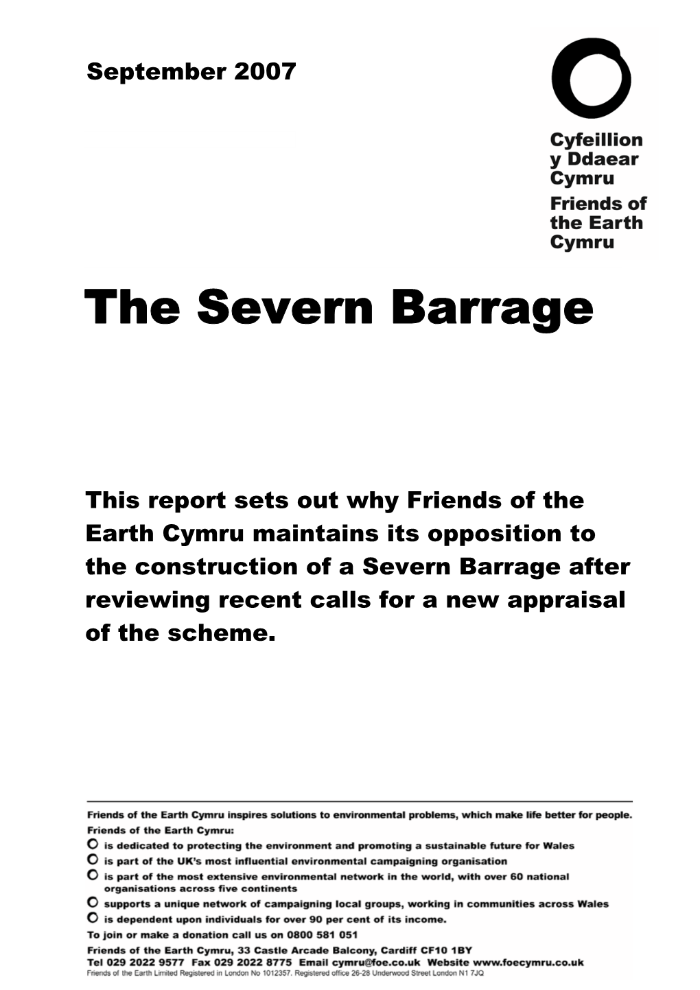 Severn Barrage Report