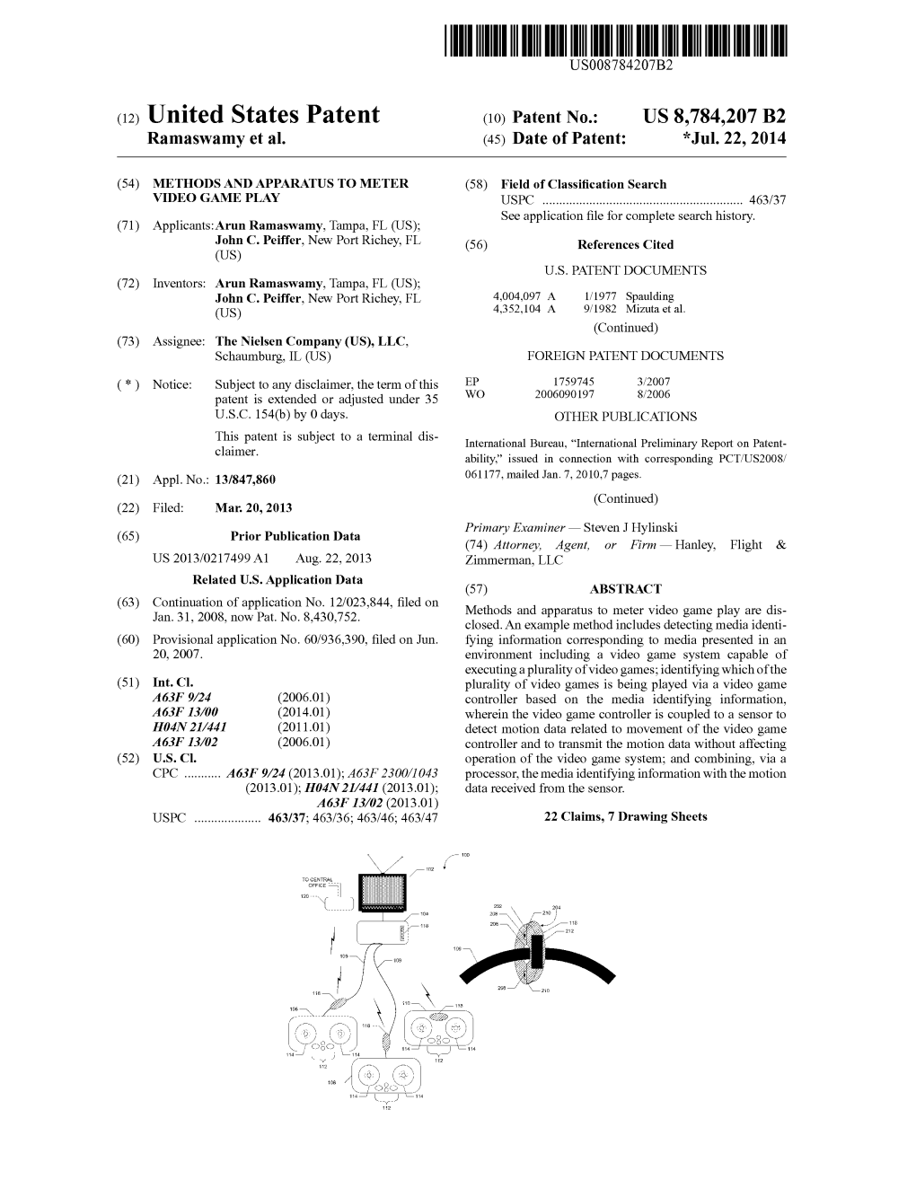 (12) United States Patent (10) Patent No.: US 8,784,207 B2 Ramaswamy Et Al