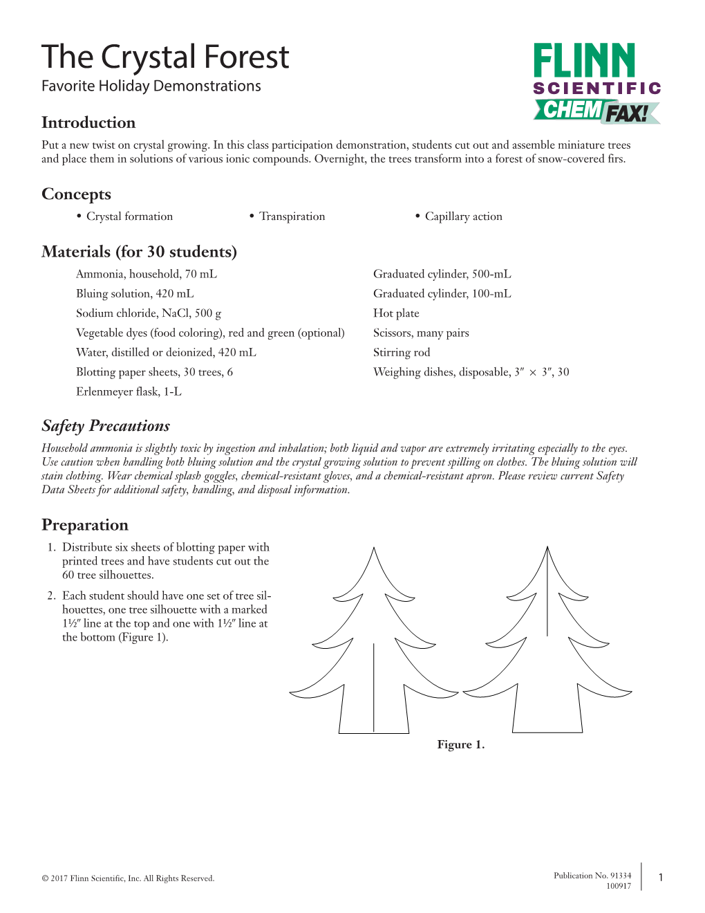 The Crystal Forest Favorite Holiday Demonstrations SCIENTIFIC