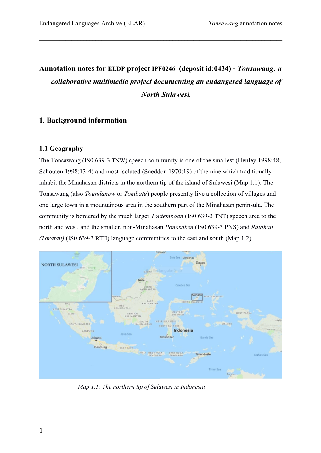 An Initial Assessment of the Vitality of the Indigenous Languages of Sulawesi, Indonesia