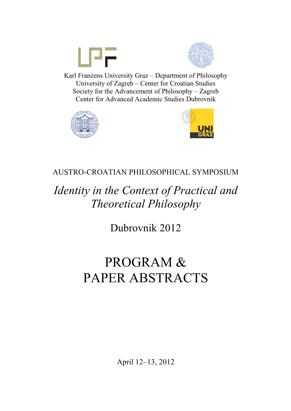 Program & Paper Abstracts