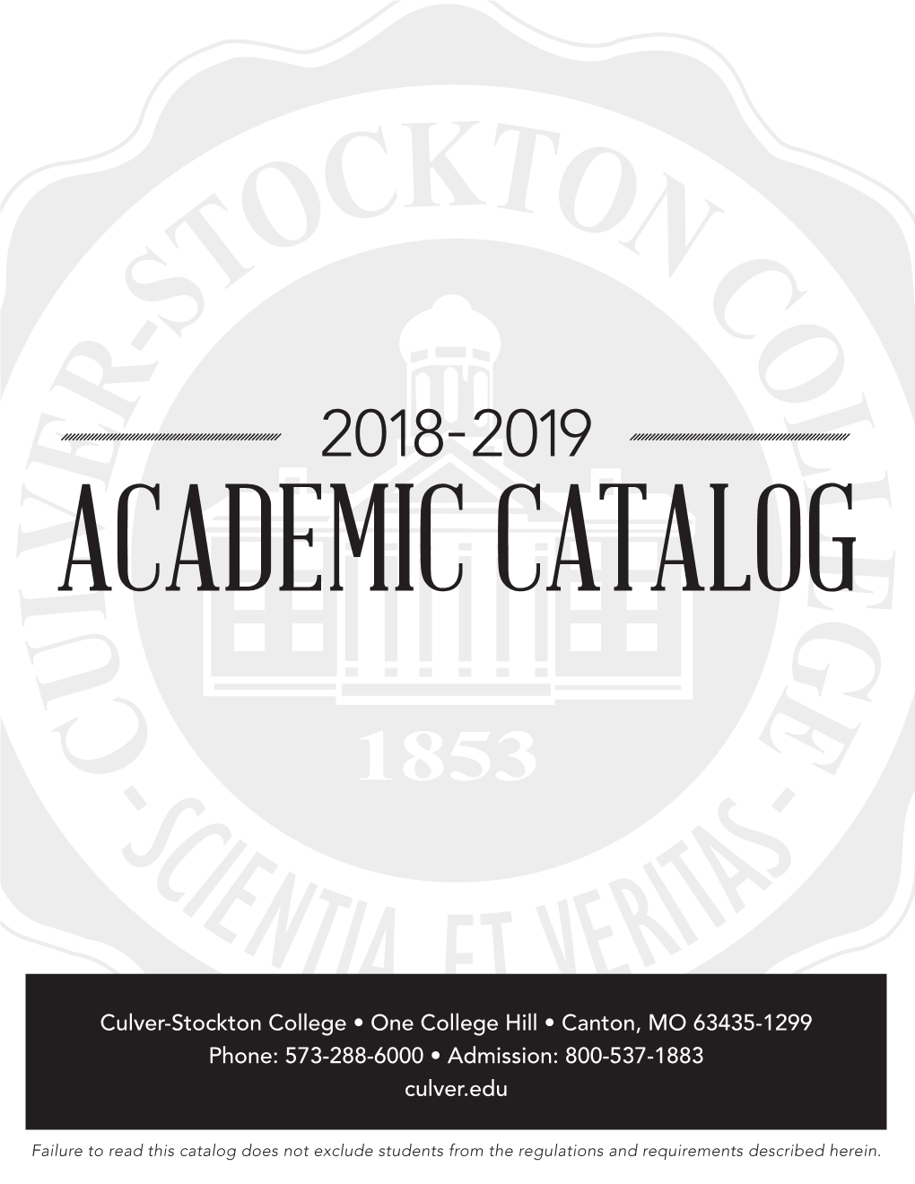 Academic Catalog 2018