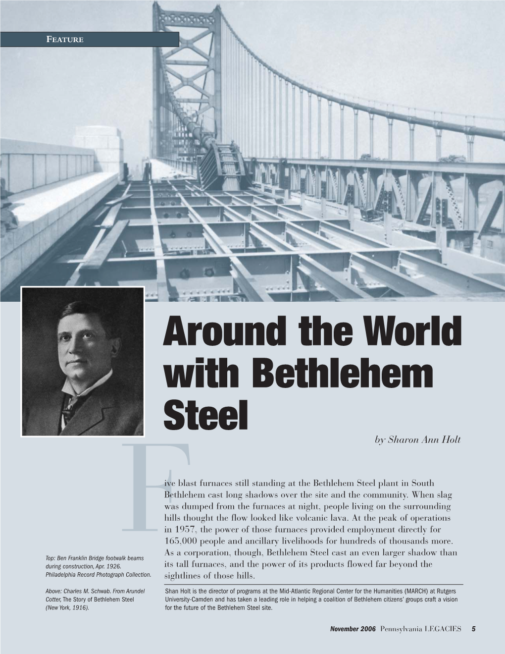 Around the World with Bethlehem Steel by Sharon Ann Holt