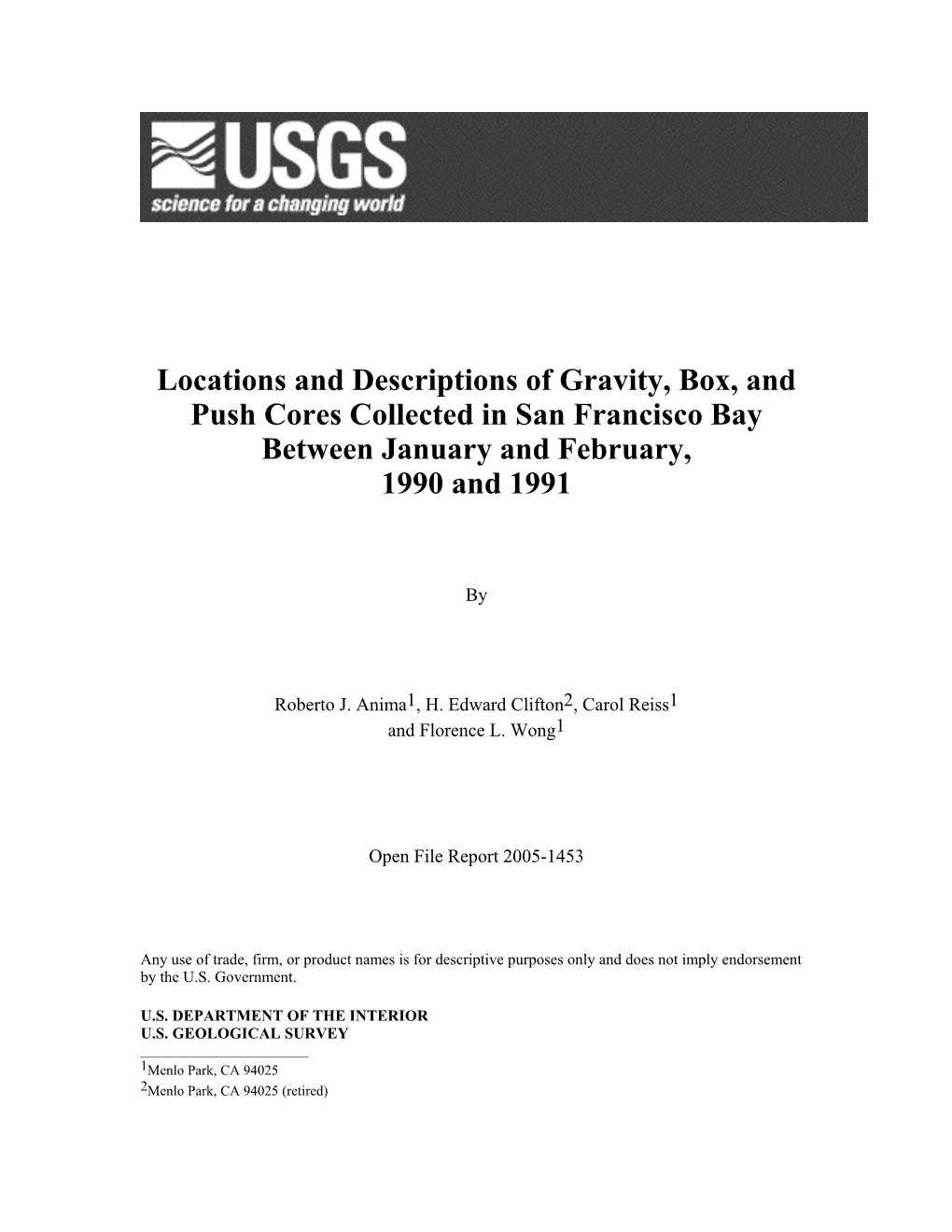 USGS Open-File Report 2005-1453