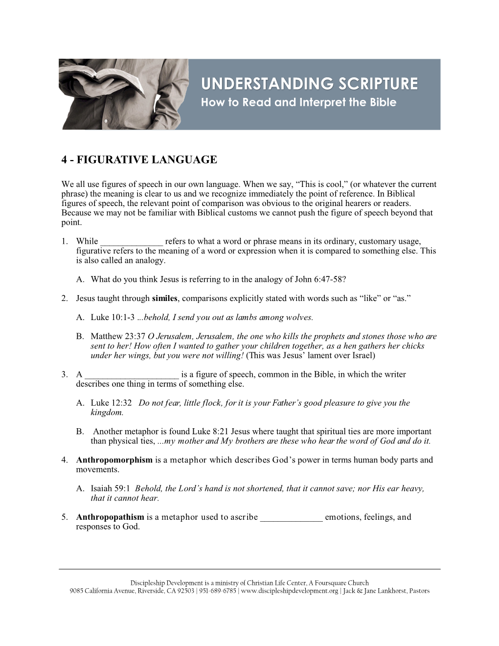 Understanding Scripture