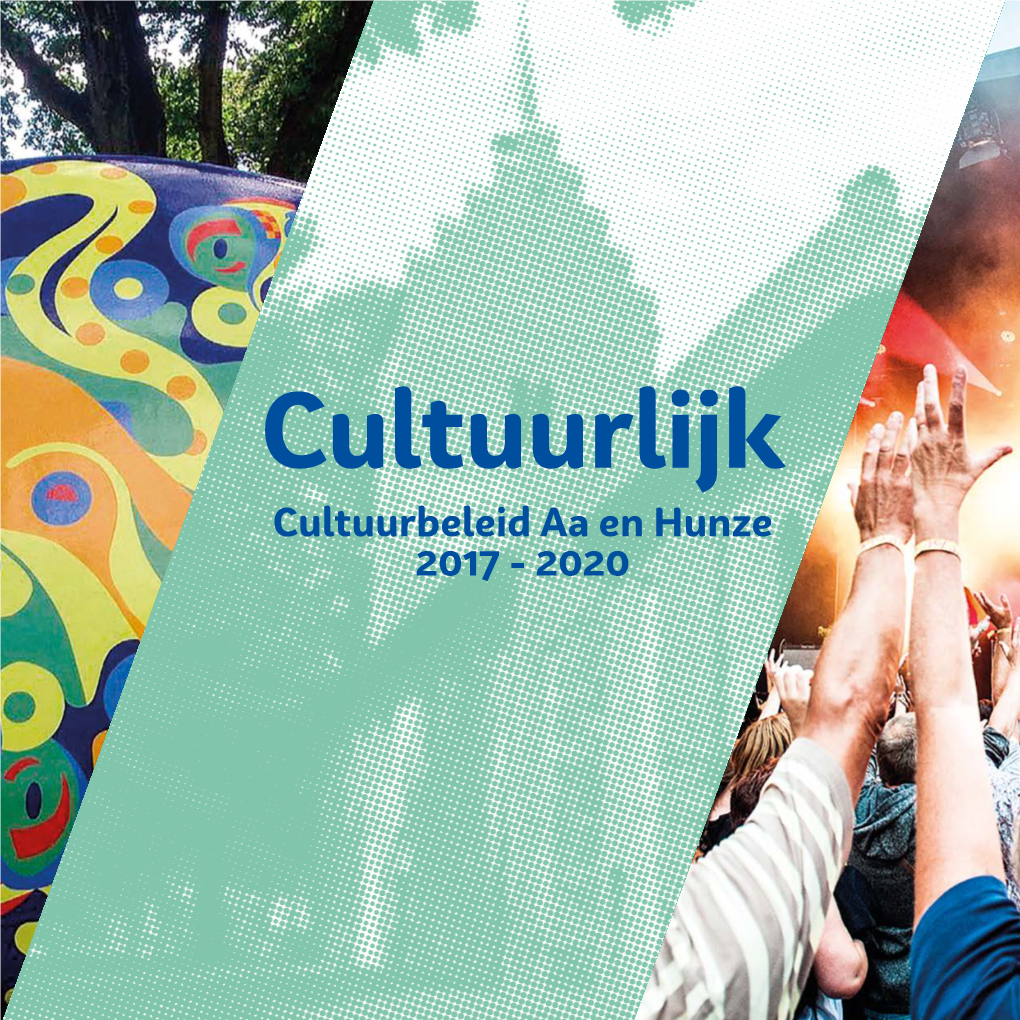 Cultuurlijk Cultuurbeleid Aa En Hunze 2017 - 2020