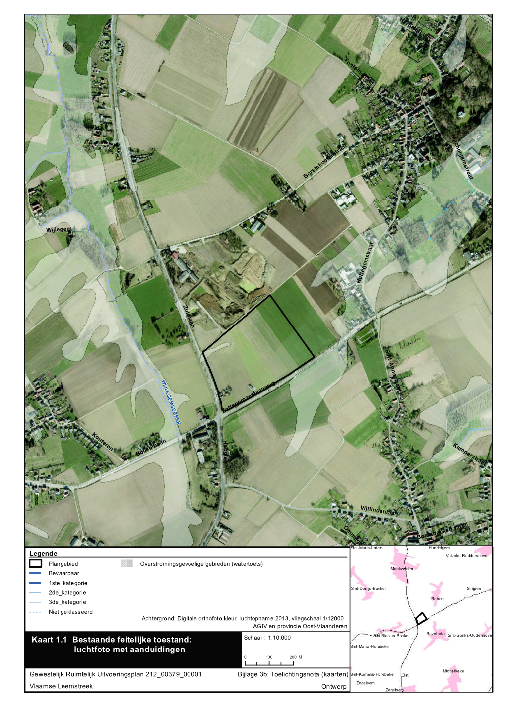 Kaart 1.1 Bestaande Feitelijke Toestand: Luchtfoto Met Aanduidingen