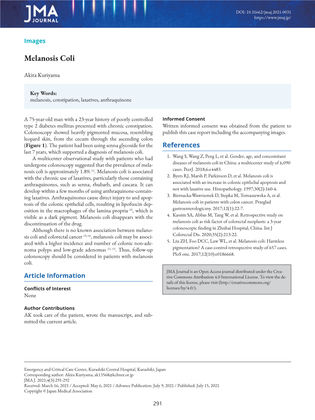 Melanosis Coli