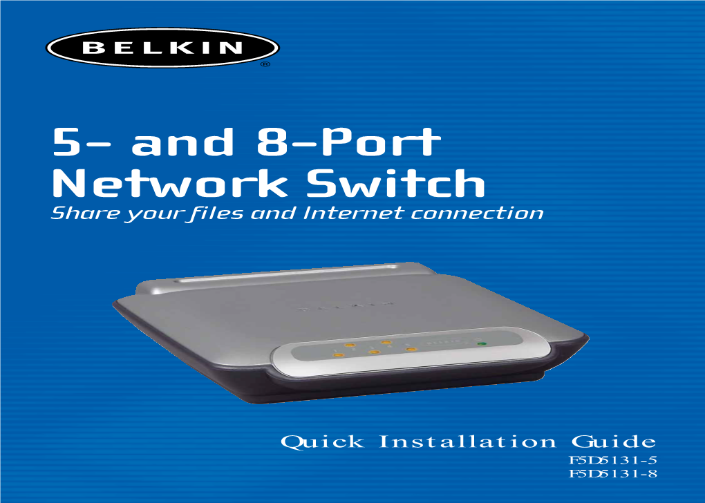 5- and 8-Port Network Switch