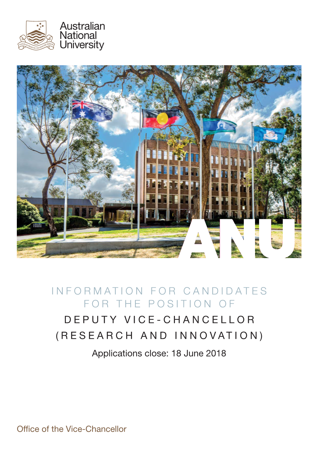 DEPUTY VICE-CHANCELLOR (RESEARCH and INNOVATION) Applications Close: 18 June 2018