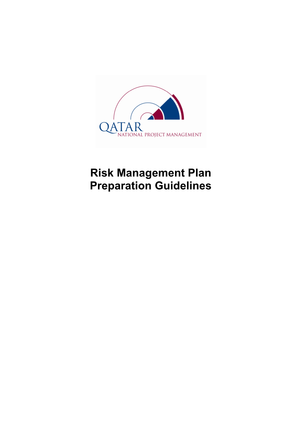 Risk Management Plan Preparation Guidelines