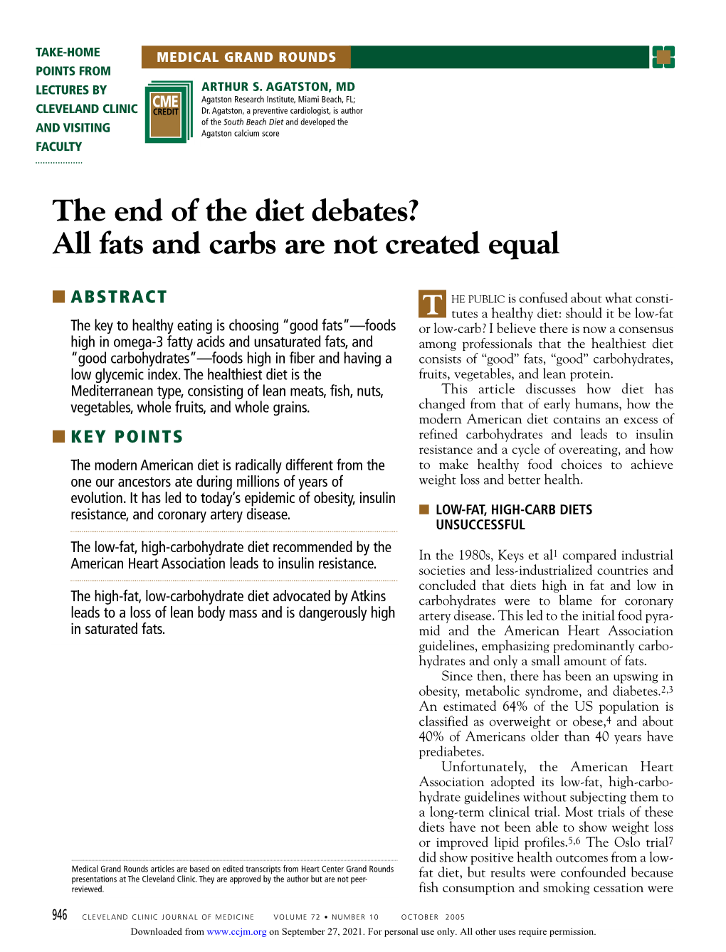 The End of the Diet Debates? All Fats and Carbs Are Not Created Equal