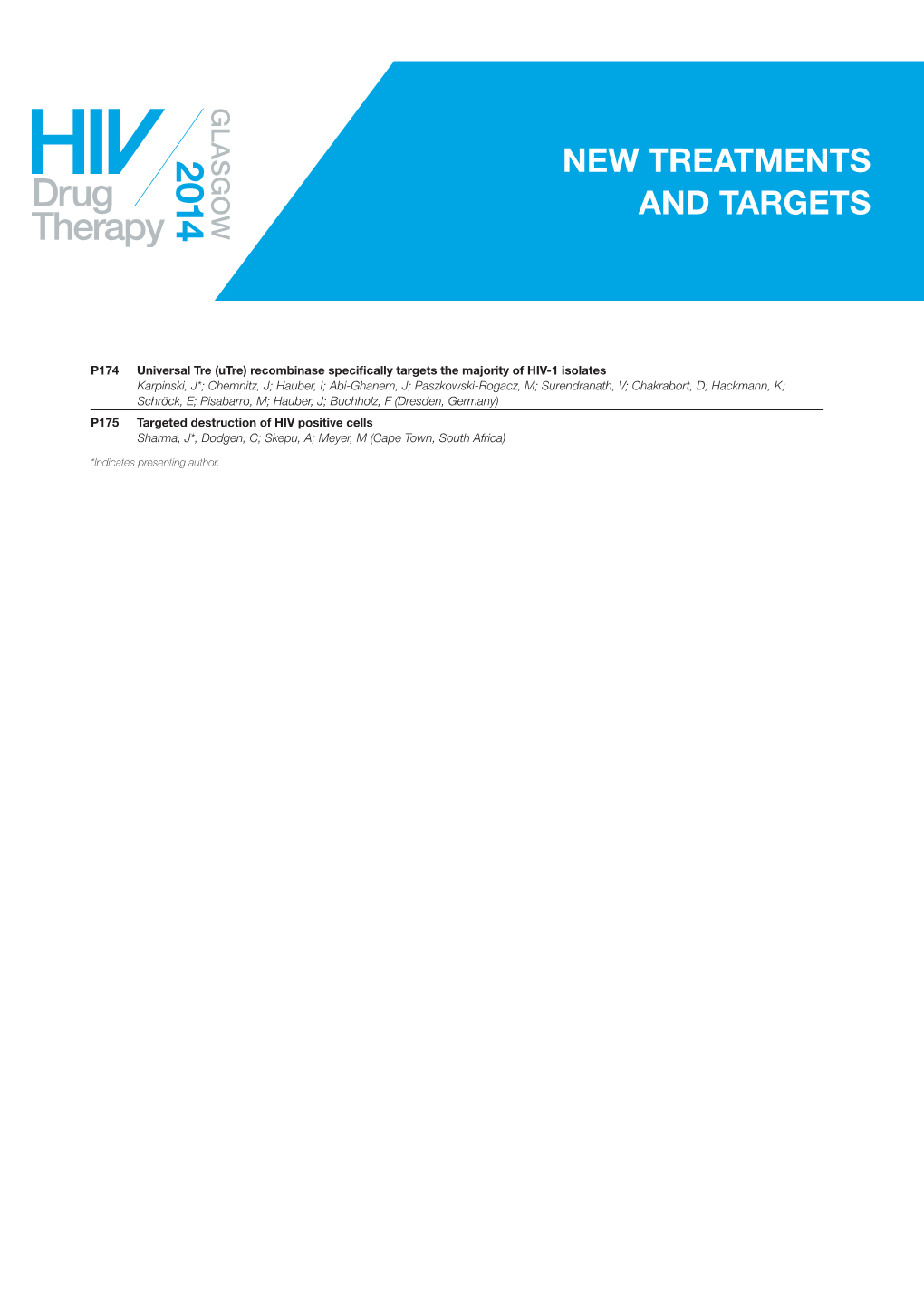 New Treatments and Targets