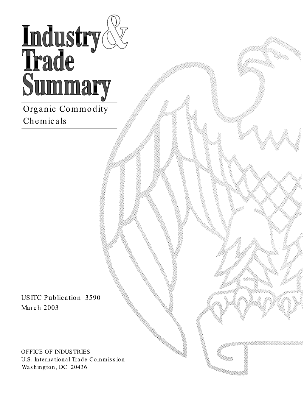 Organic Commodity Chemicals