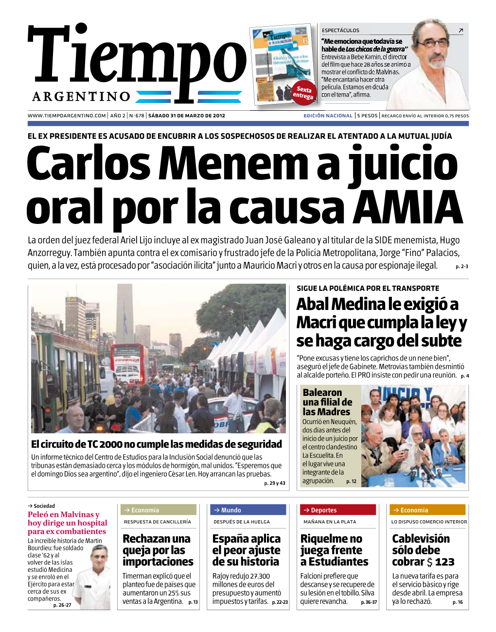 Abal Medina Le Exigió a Macri Que Cumpla La Ley Y Se Haga Cargo Del Subte “Pone Excusas Y Tiene Los Caprichos De Un Nene Bien”, Aseguró El Jefe De Gabinete