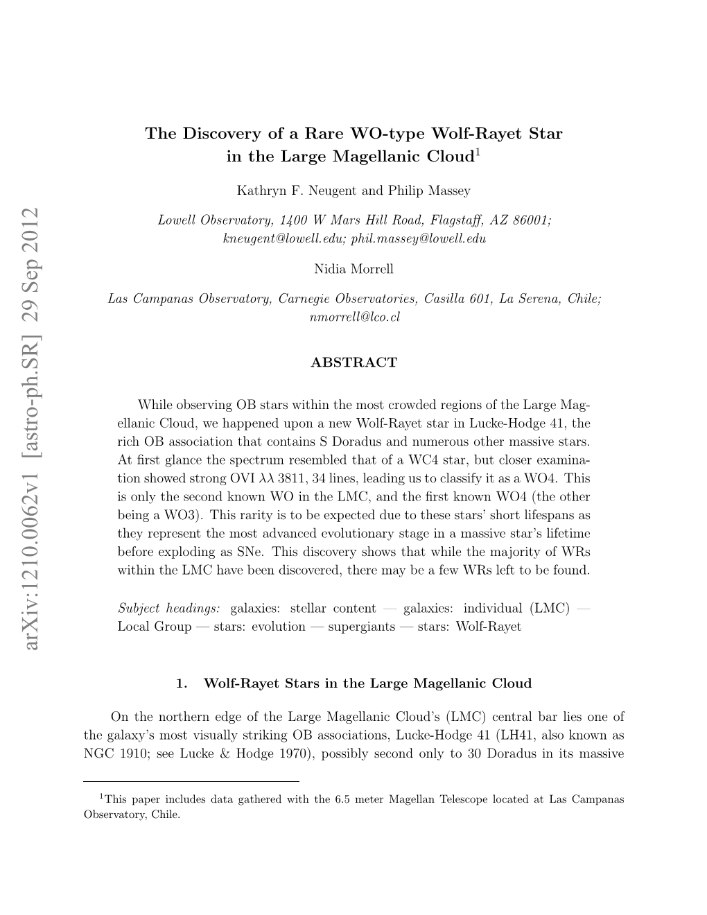 The Discovery of a Rare WO-Type Wolf-Rayet Star in the Large Magellanic