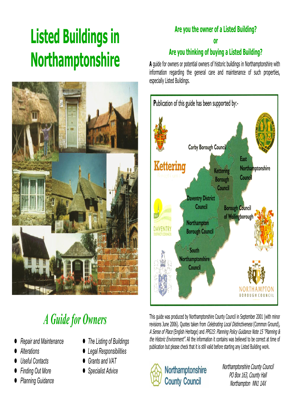 Listed Buildings in Northamptonshire