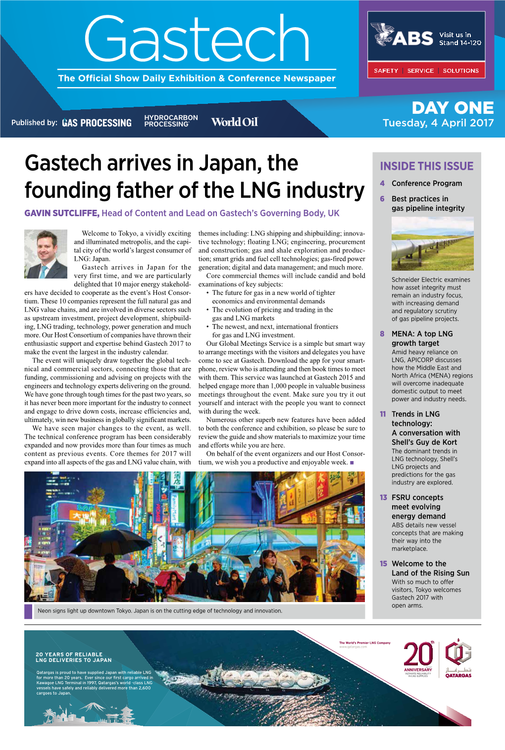 Gastech Arrives in Japan, the Founding Father of the LNG Industry