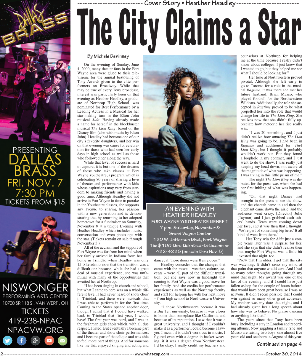 Cover Story • Heather Headley