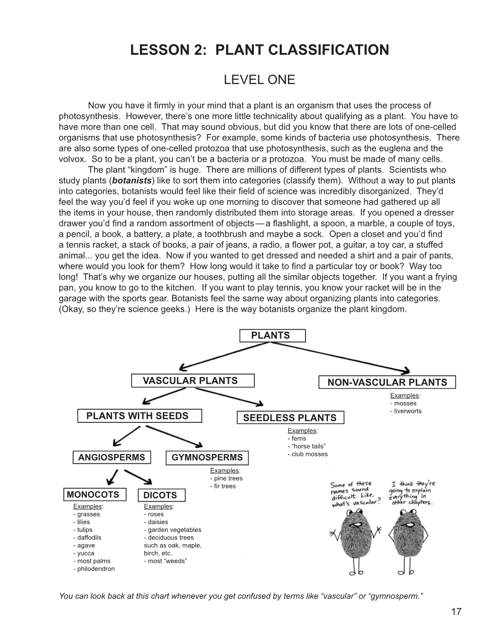 Lesson 2: Plant Classification