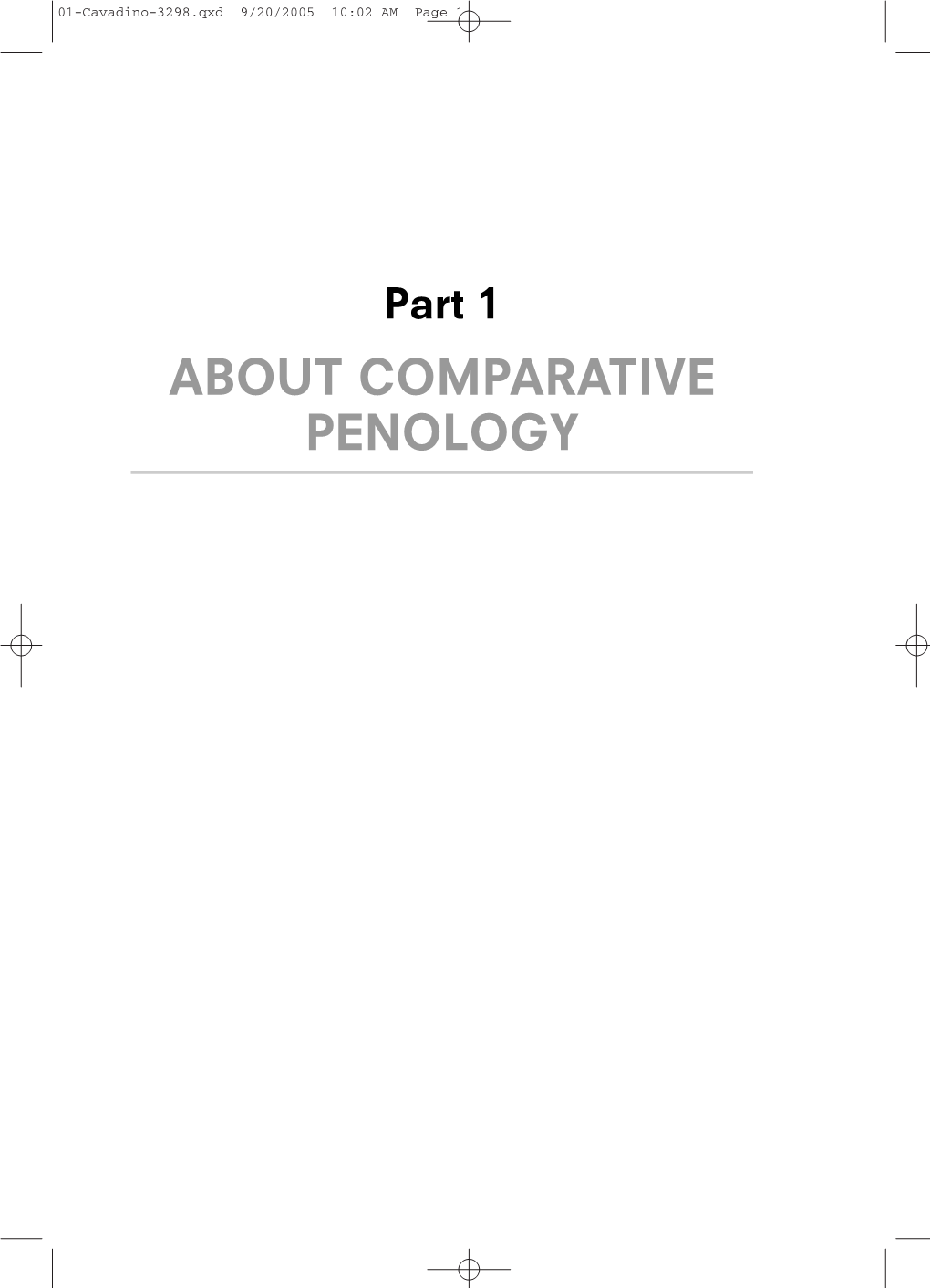 ABOUT COMPARATIVE PENOLOGY 01-Cavadino-3298.Qxd 9/20/2005 10:02 AM Page 2 01-Cavadino-3298.Qxd 9/20/2005 10:02 AM Page 3