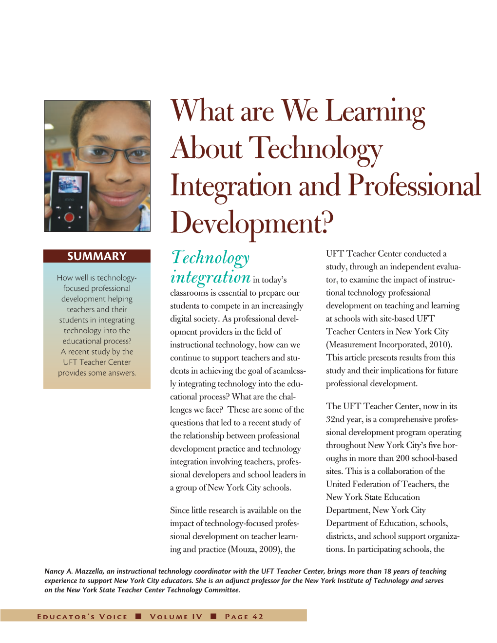 What Are We Learning About Technology Integration and Professional Development?