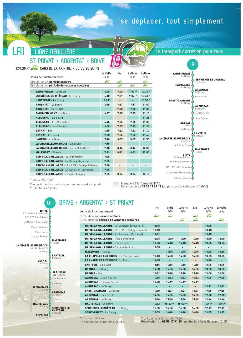 Bus Vers Meilhac : Ligne Brives La Gaillarde