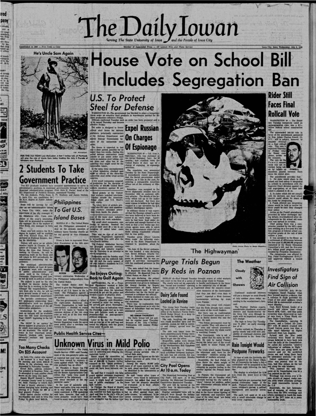Daily Iowan (Iowa City, Iowa), 1956-07-04