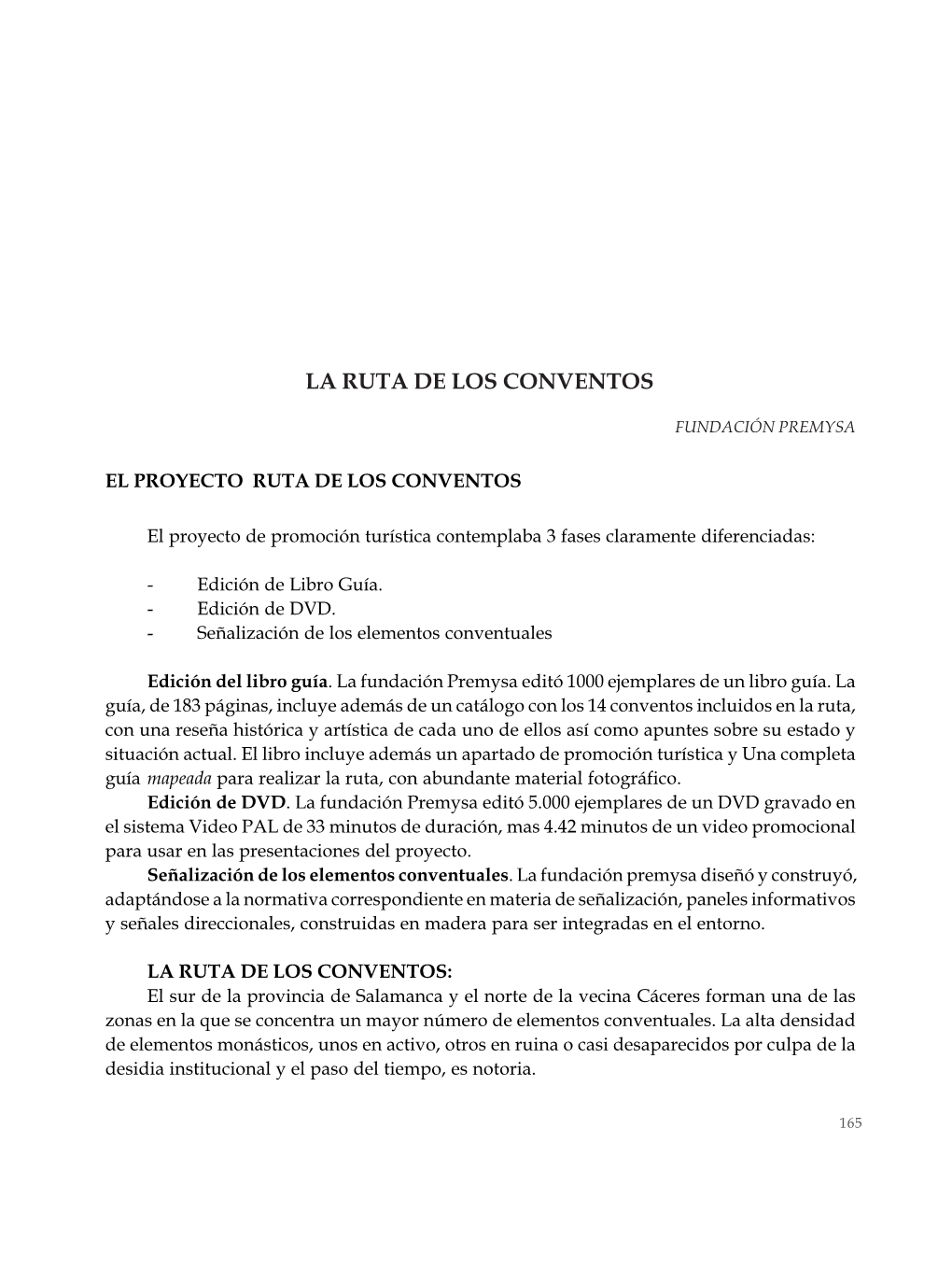 La Ruta De Los Conventos