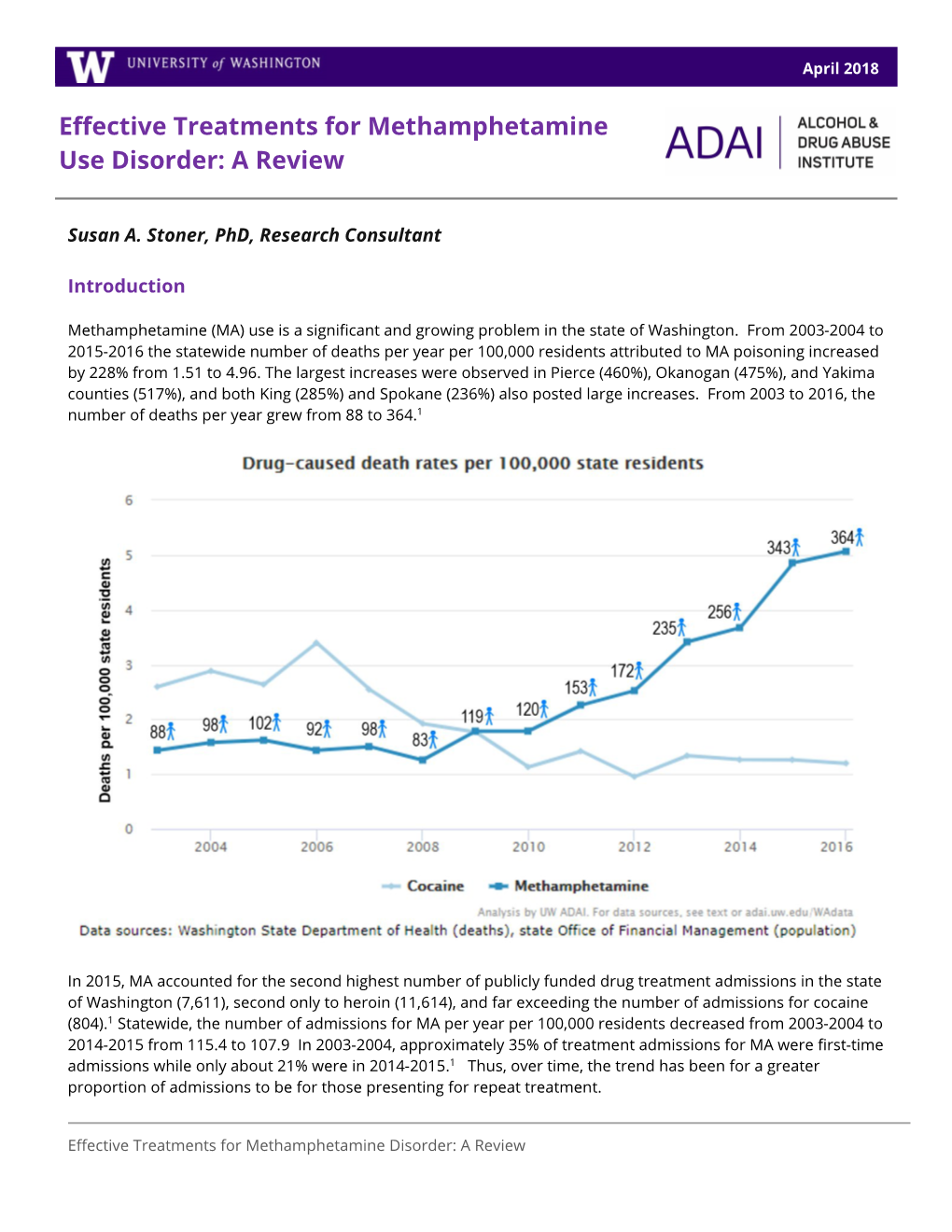 Effective Treatments for Methamphetamine Use Disorder: A