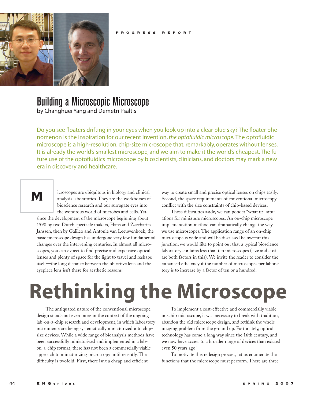 Rethinking the Microscope