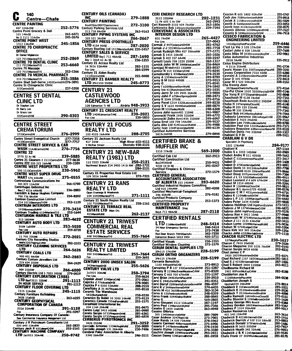 Cstury Coals Ltd 264-5626