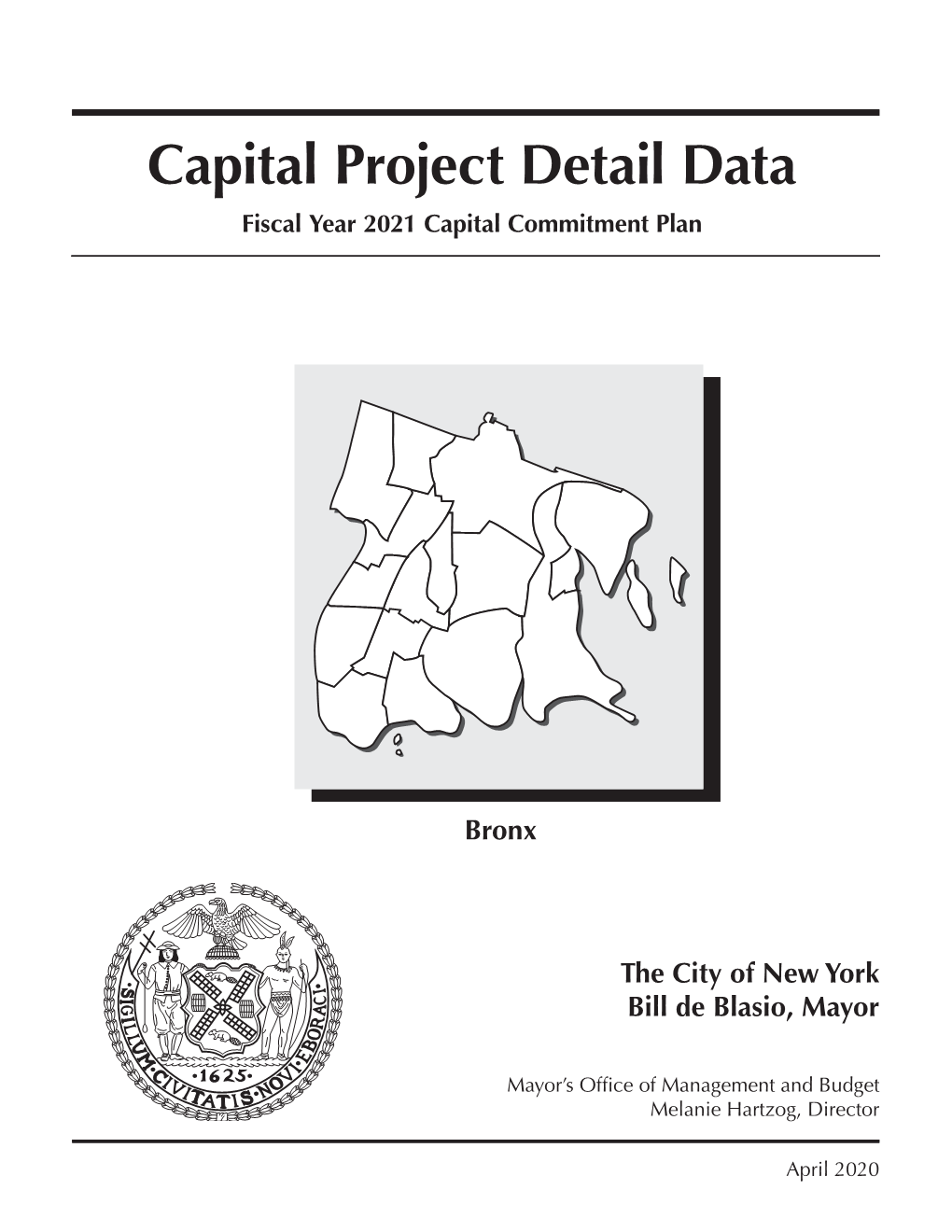 FY 2021 Executive Budget Capital Project Detail