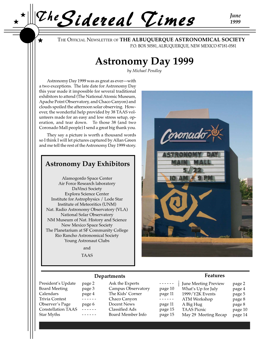 June 99 TAAS Newsletter