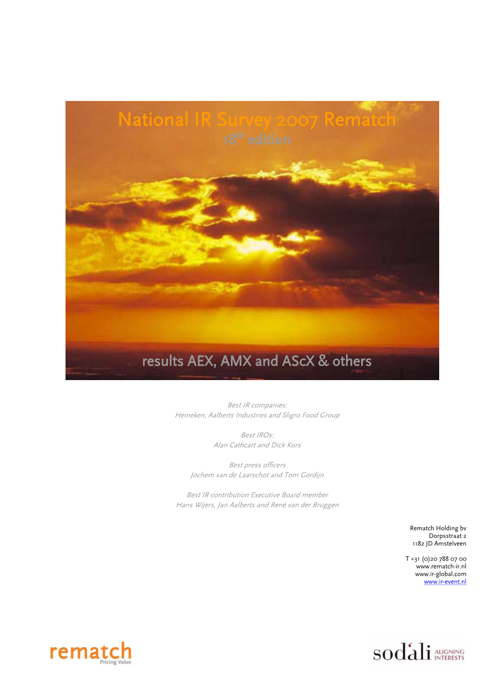 National IR Survey 2007 Rematch 18Th Edition