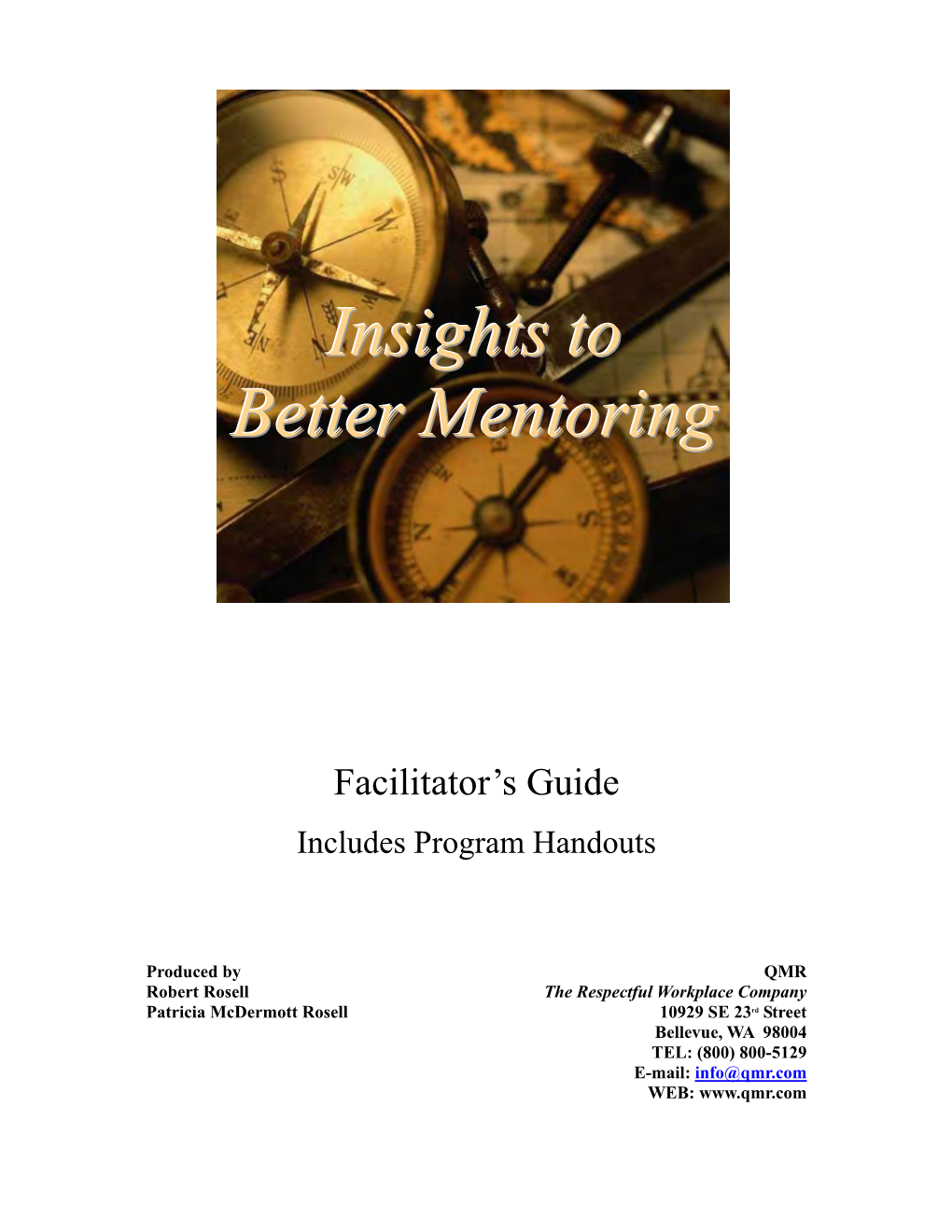 Insights to Better Mentoring – Facilitation Guide