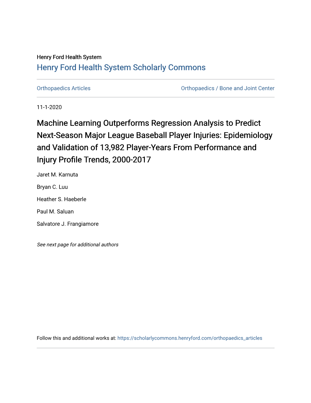 Machine Learning Outperforms Regression Analysis to Predict Next