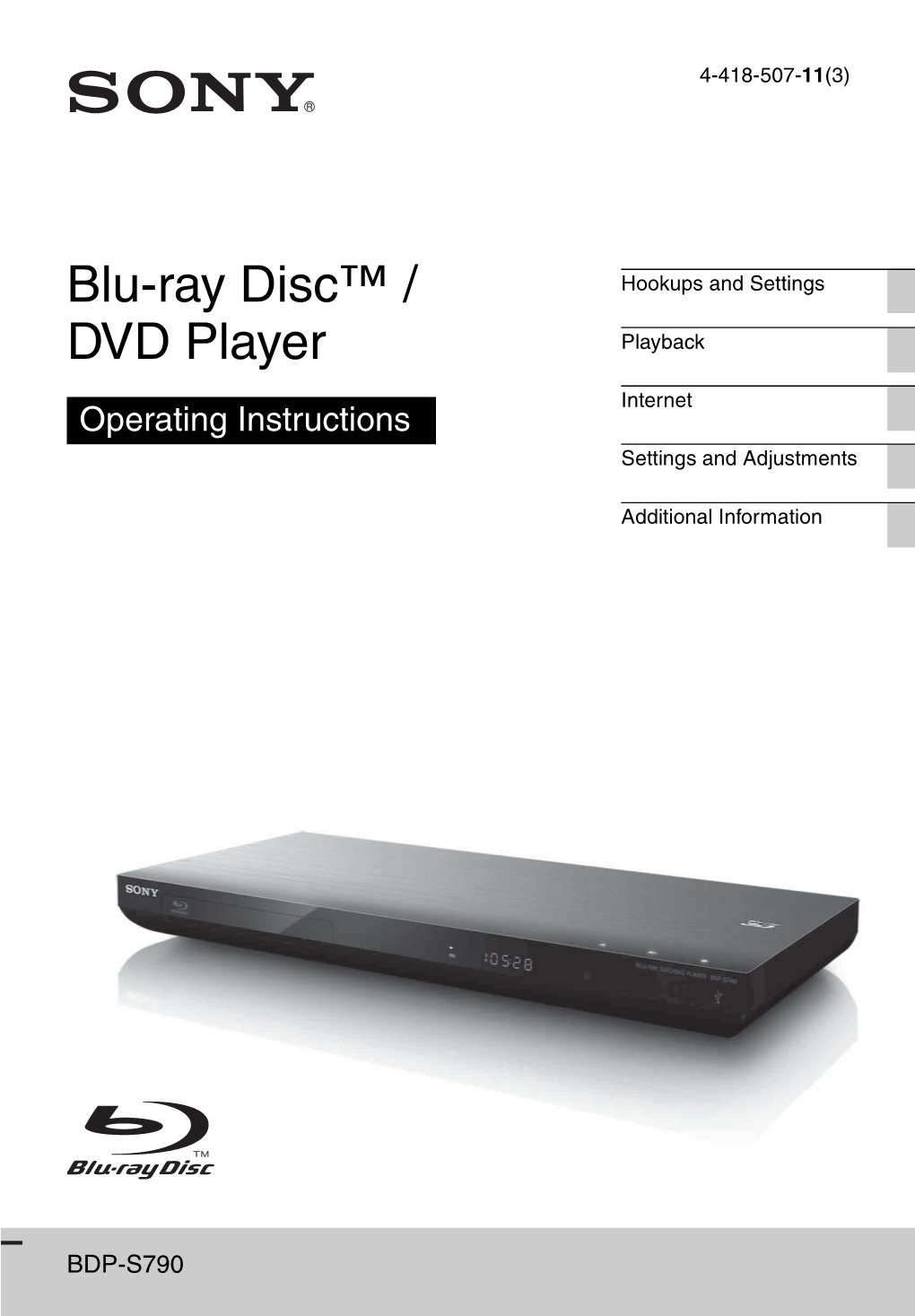 Blu-Ray Disc™ / DVD Player