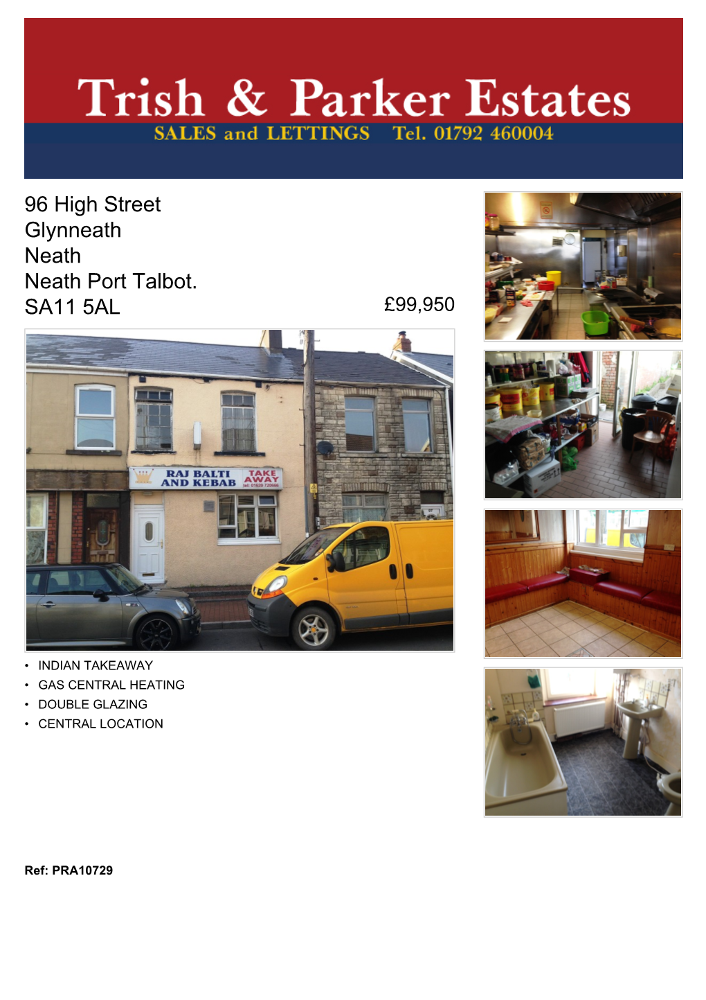 96 High Street Glynneath Neath Neath Port Talbot. SA11 5AL £99,950