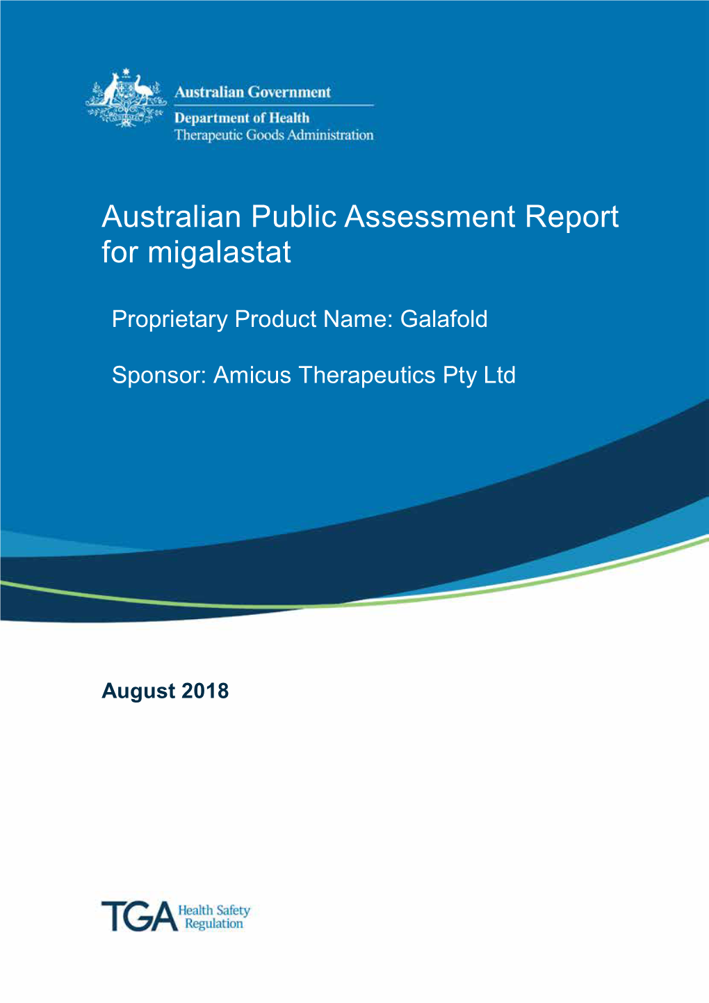 Australian Public Assessment Report for Migalastat