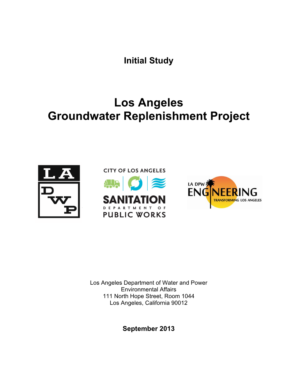 Los Angeles Groundwater Replenishment Project