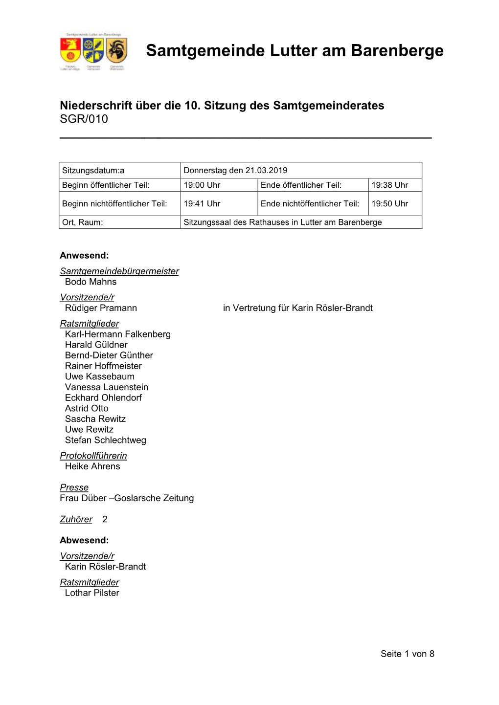 Samtgemeinde Lutter Am Barenberge