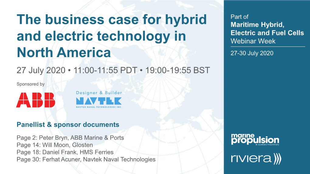 The Business Case for Hybrid and Electric Technology in North America