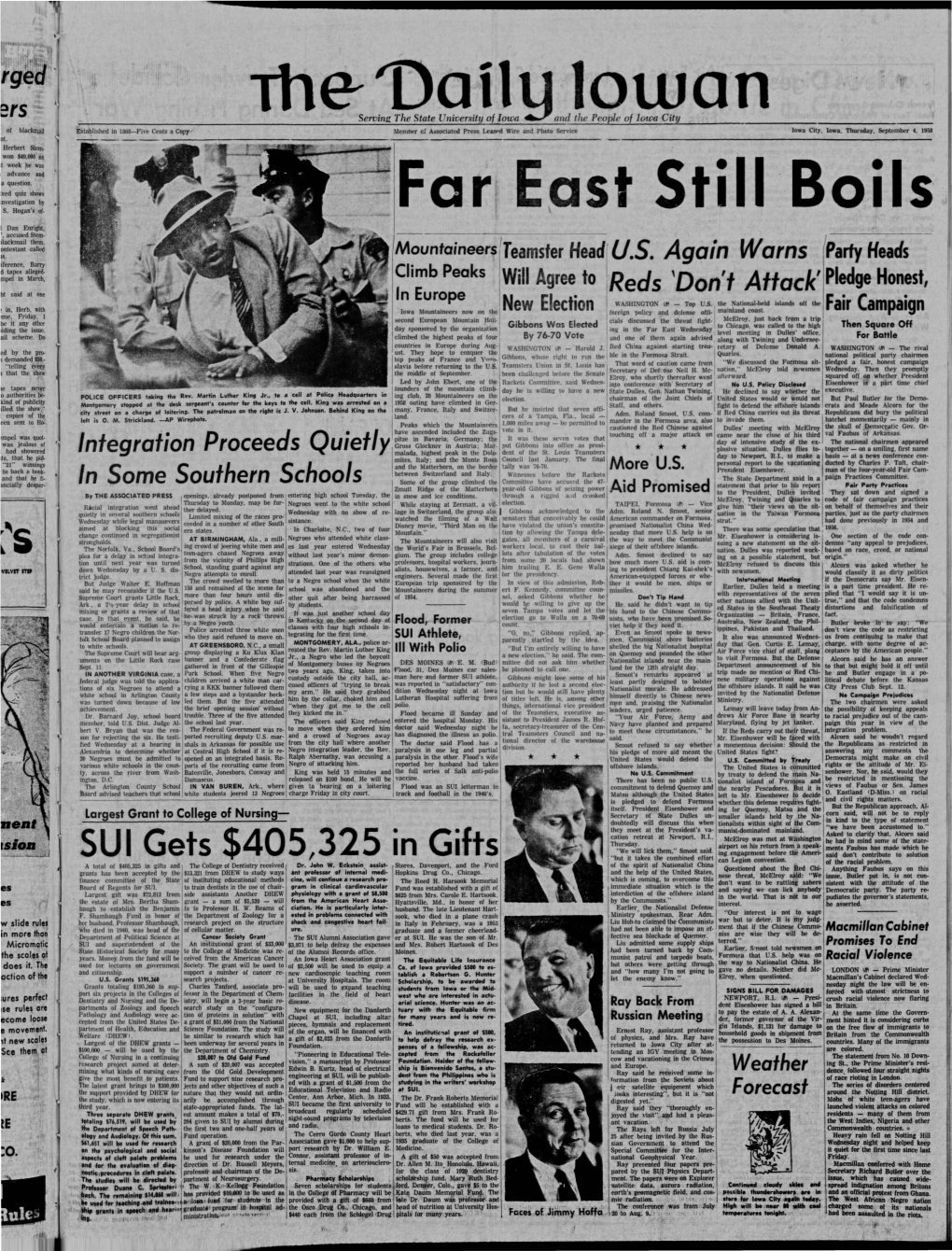 Daily Iowan (Iowa City, Iowa), 1958-09-04